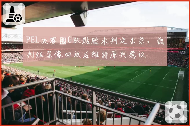 PEL决赛圈G队贴脸未判定击杀，裁判组录像回放后维持原判惹议